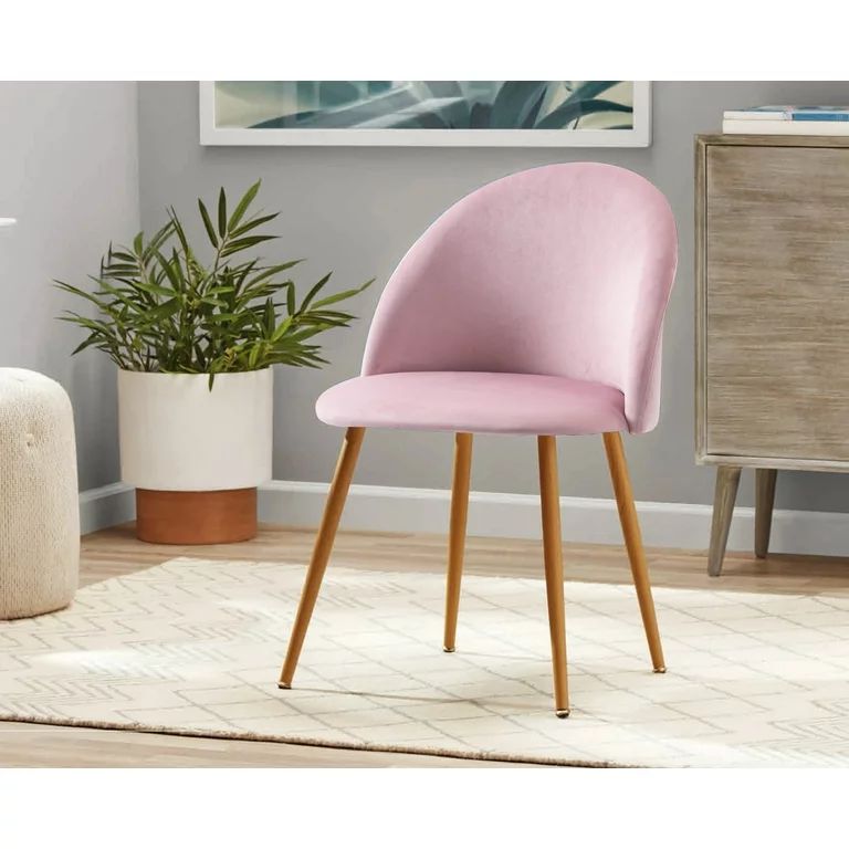 Mainstays Modern Accent Chair, Blush Pink | Walmart (US)