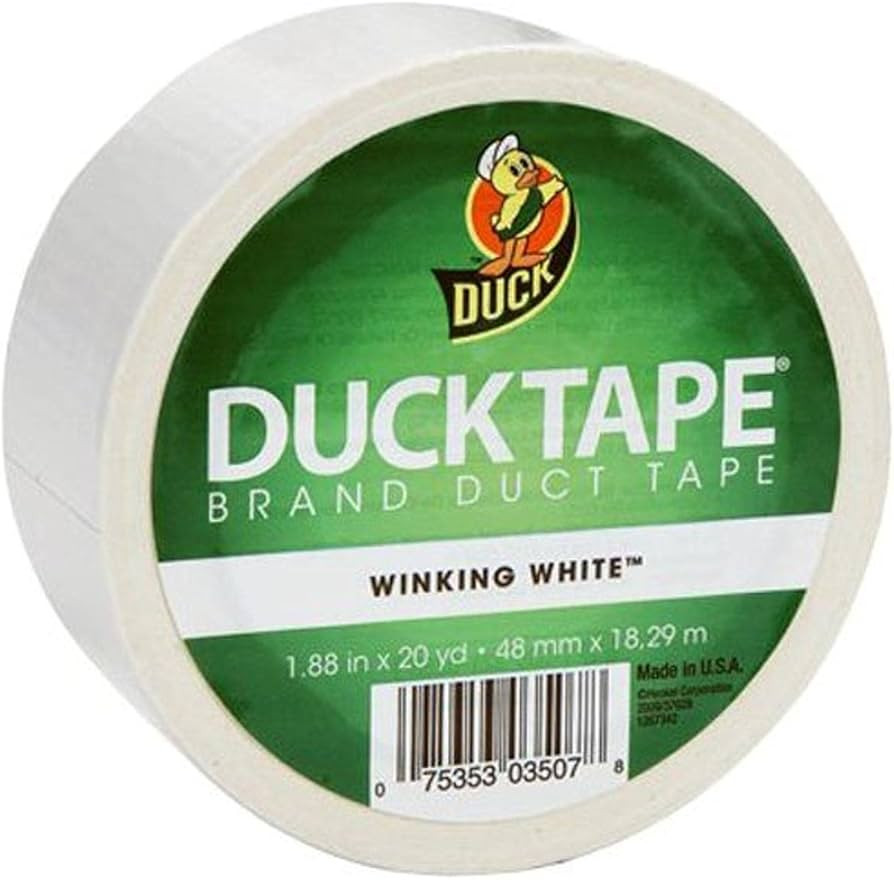 Duck Brand 392873 White Color Duct Tape, 1.88-Inch by 20 Yards, Single Roll | Amazon (US)