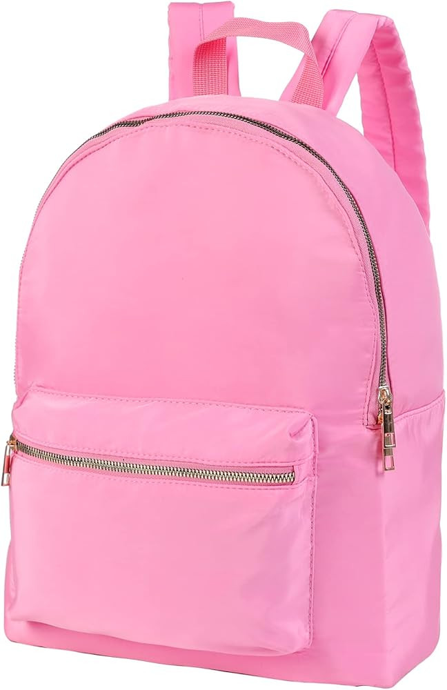 wonshia Preppy school backpack Lightweight Water Resistant Casual nylon College Backpack for teen... | Amazon (US)
