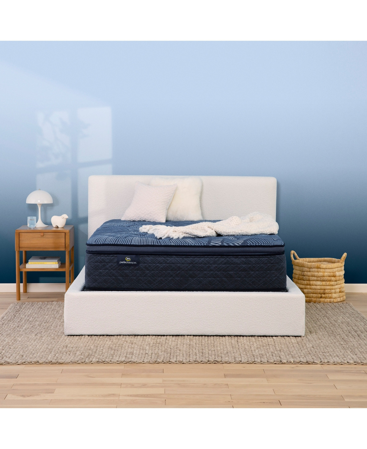 Serta Perfect Sleeper Cobalt Calm 15" Plush Pillow Top Mattress-Twin | Macy's