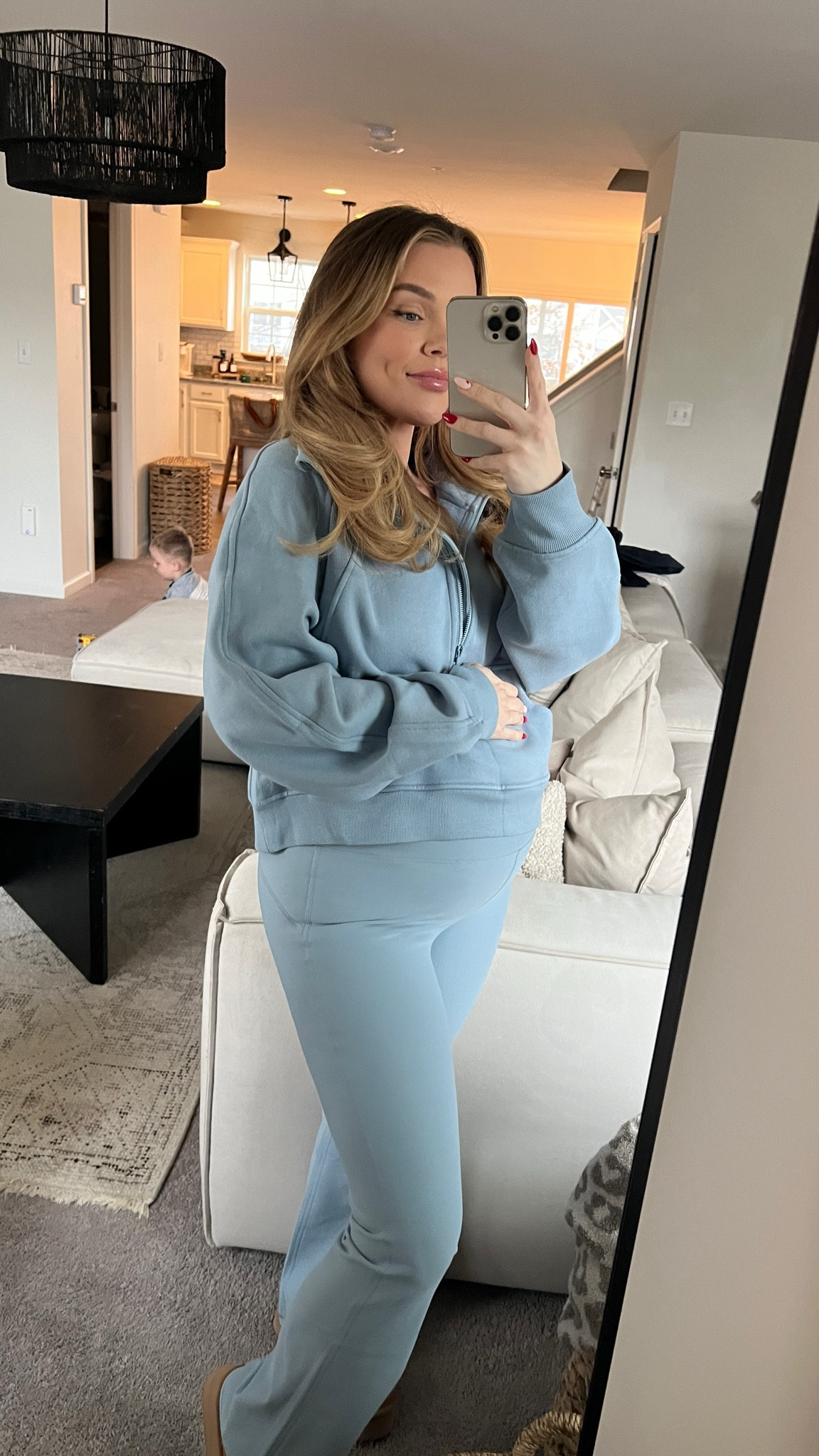 told y’all I was going to be getting these lulu inspired pieces in every color! this one is the cambric blue. also got the sparkle blue and taupe. 

top size M
bra size L
pants size L (normally a S in this brand) 

#LTKstyletip #LTKbaby #LTKbump