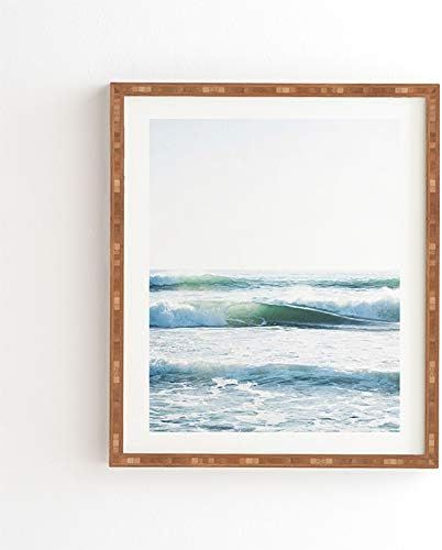Deny Designs Bree Madden Bamboo Framed Wall Art, 14 in x 16.5 in, Ride Waves | Amazon (US)