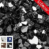 Li Decor 10 Pounds 1/2 Inch Fire Glass High Luster Tempered Fireglass Onyx Black Reflective | Amazon (US)