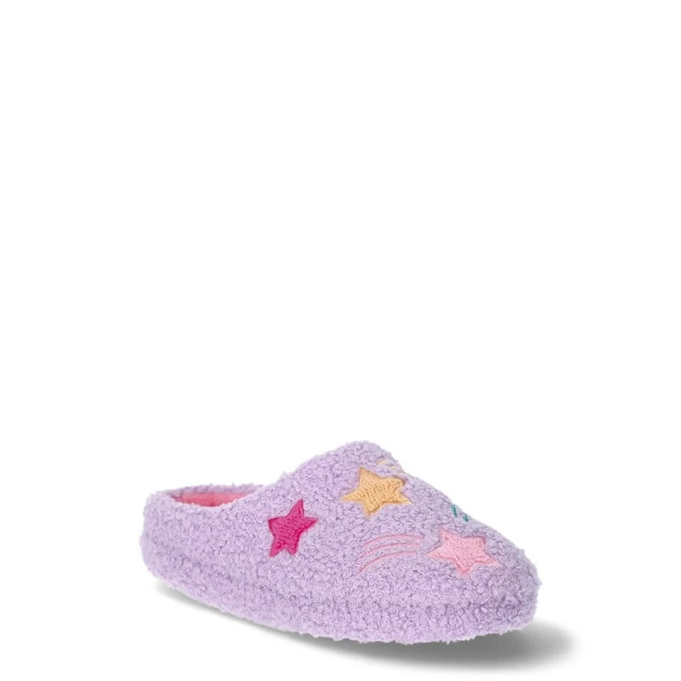 Wonder Nation Little Girls and Big Girls Star Slippers, Sizes 13-6 | Walmart (US)