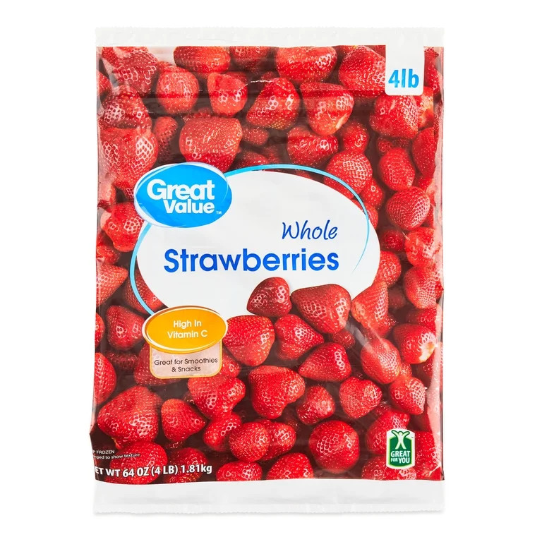 Great Value Whole Strawberries, 64 oz (Frozen) | Walmart (US)