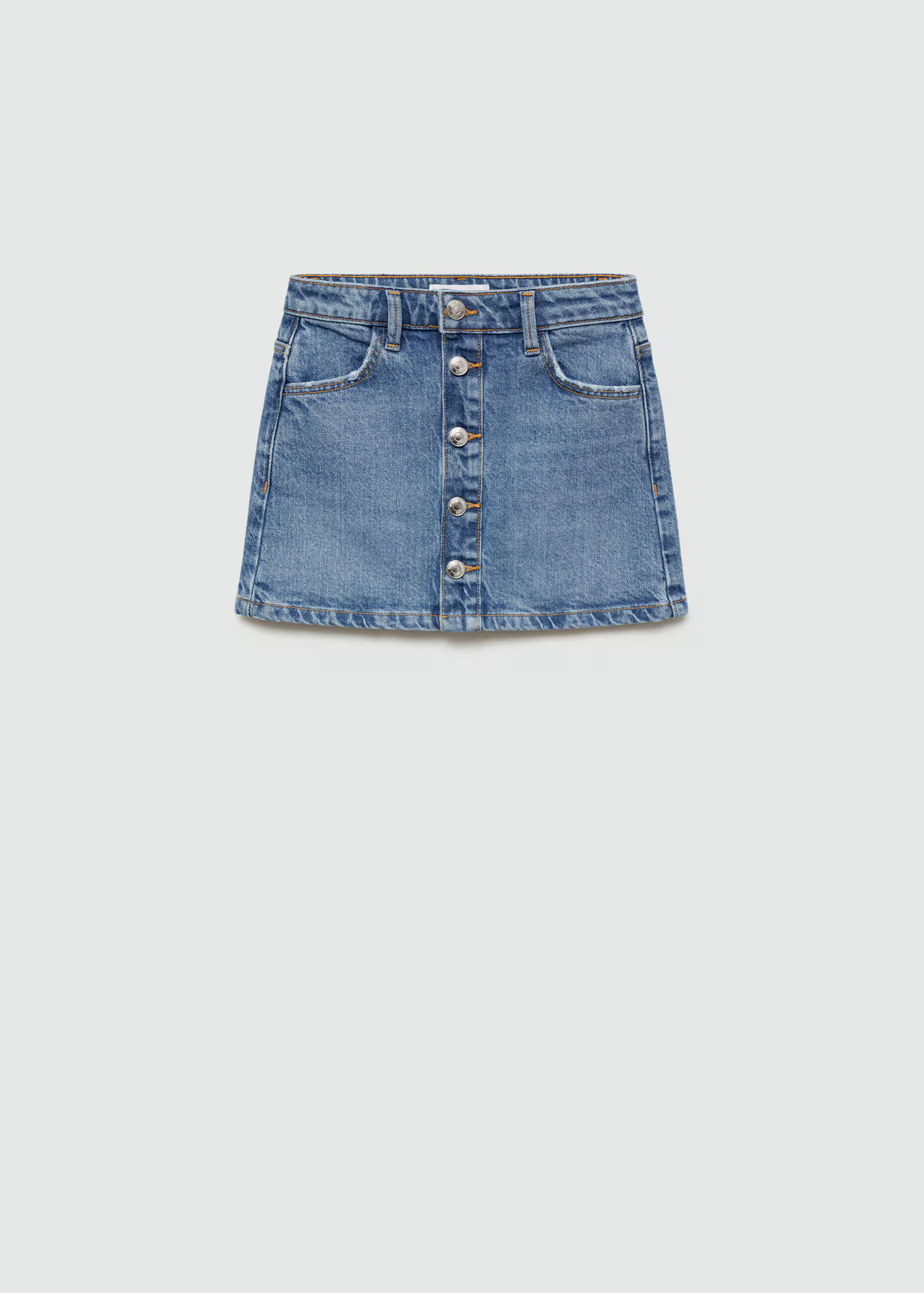 Buttoned denim skirt - Kids | MANGO USA | MANGO (US)