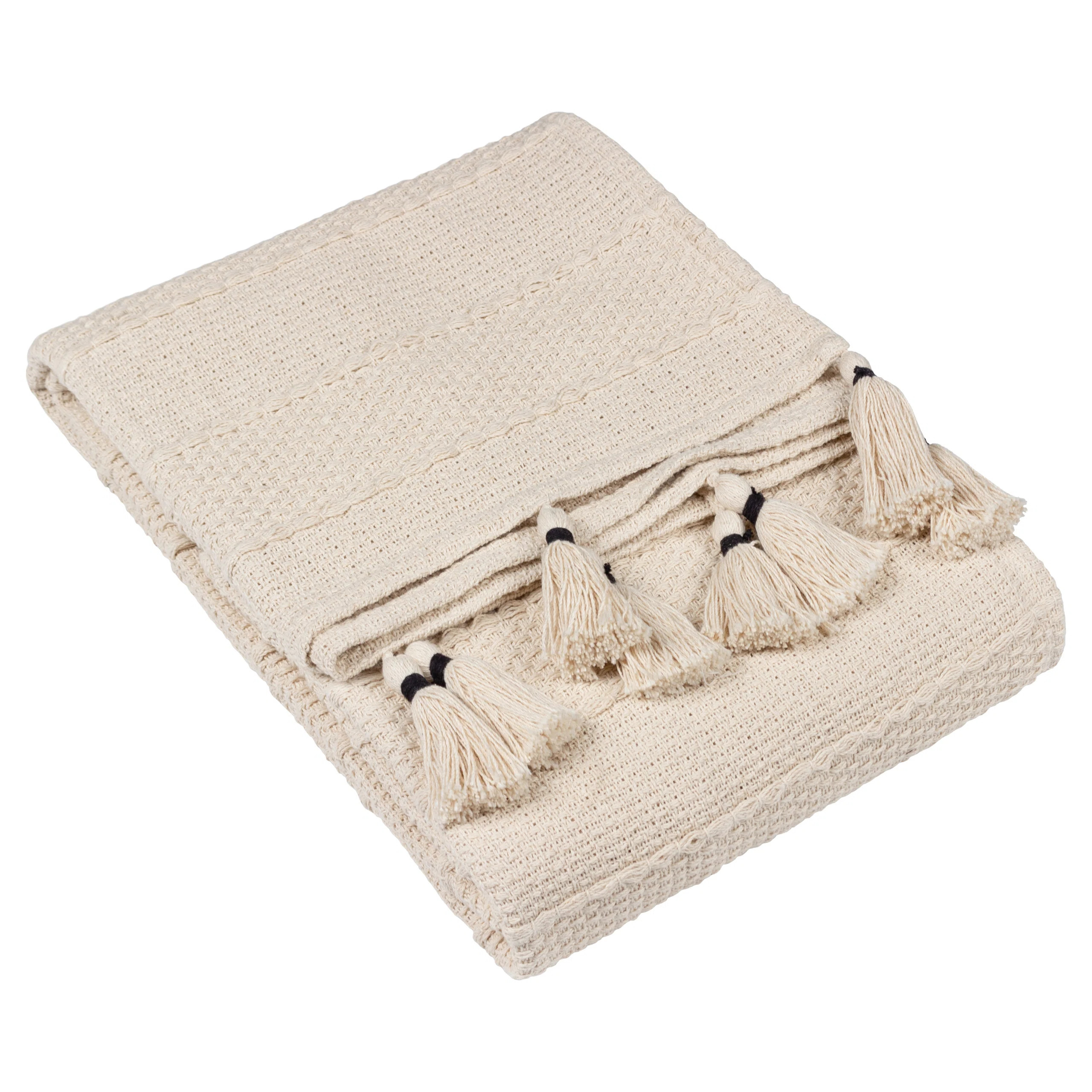 Caliche Textural Weaves Throw Blanket | Wayfair UK
