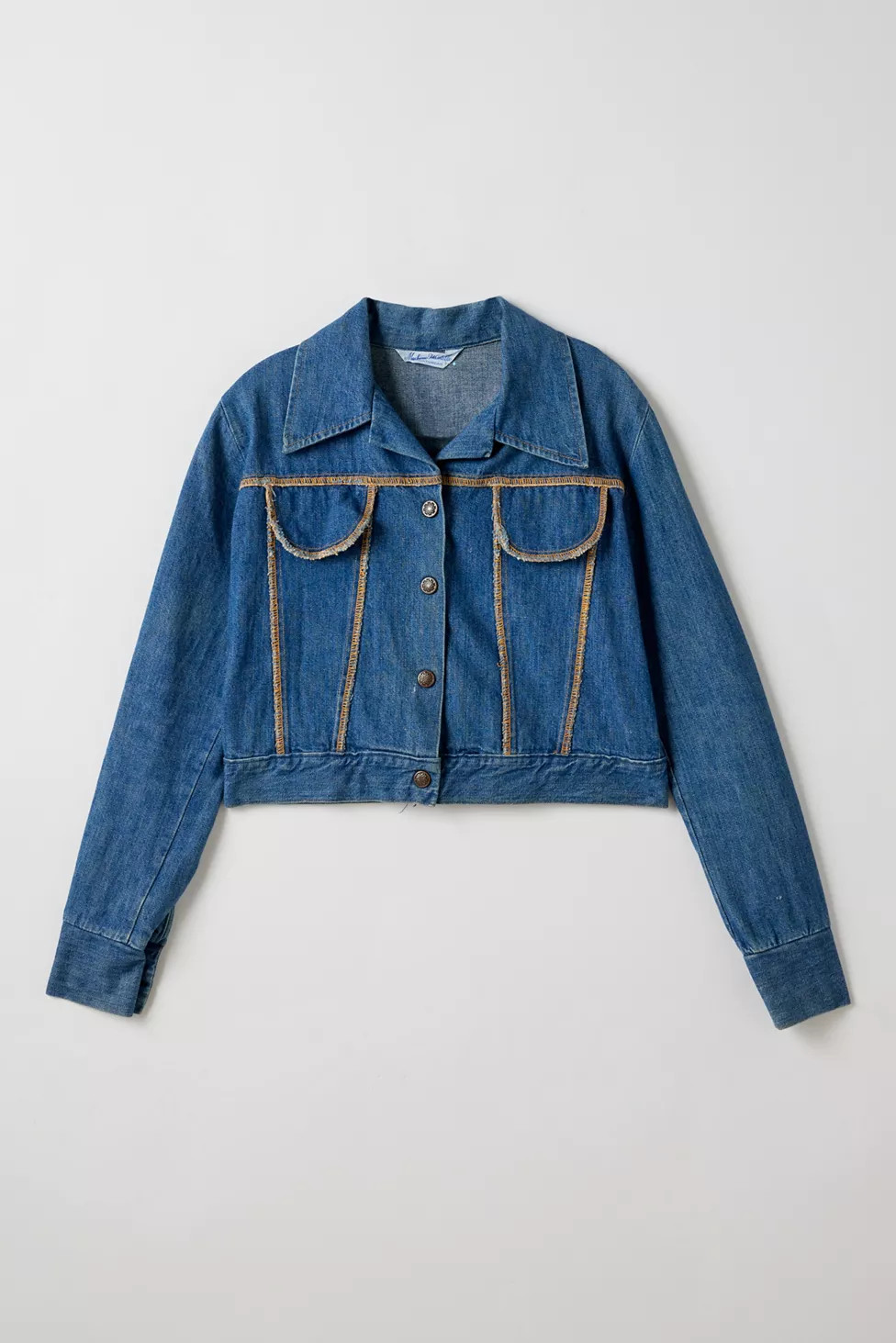 Vintage By Little Runaway Cropped Denim Jacket | Urban Outfitters (US and RoW)
