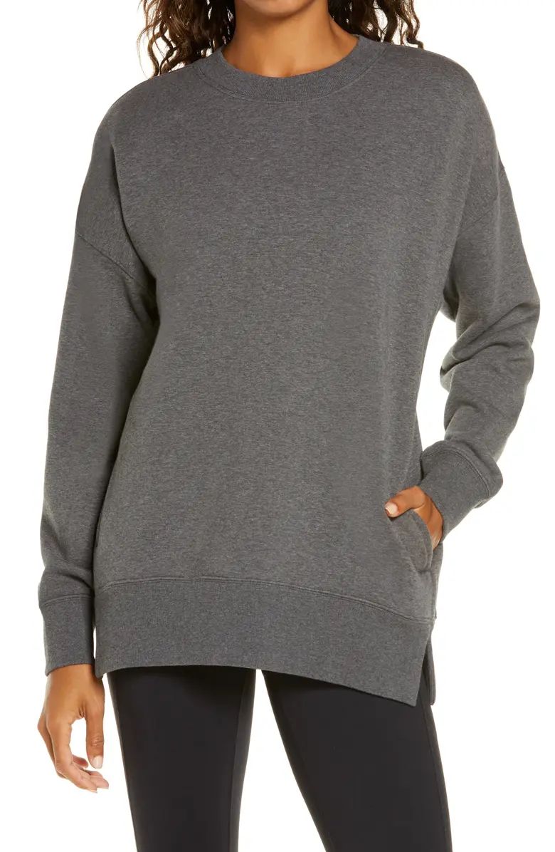 ZELLA Amazing Crewneck Sweatshirt, Main, color, PINK SILVER HEATHERSize InfoXXS=00, XS=0-2, S=4-6... | Nordstrom