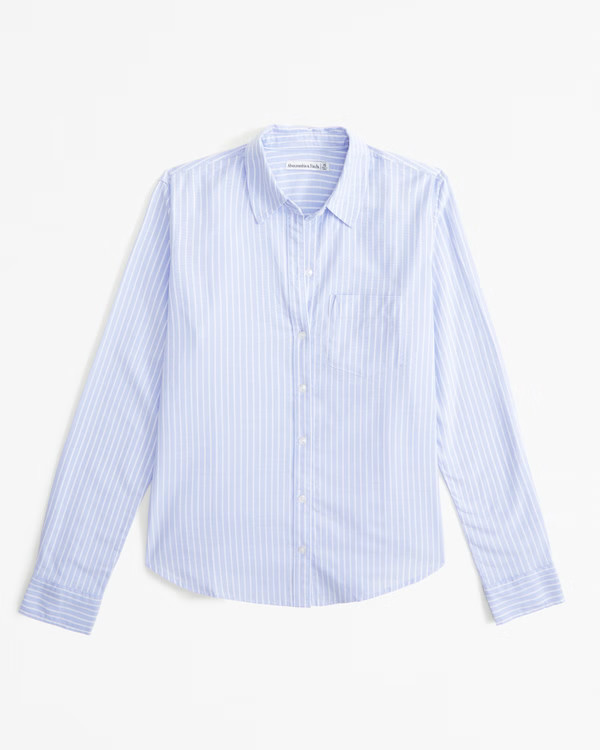 Women's Relaxed Oxford Shirt | Women's Tops | Abercrombie.com | Abercrombie & Fitch (US)