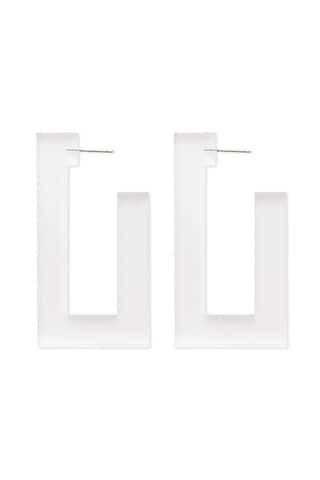 Lucite Rectangle Drop Earrings | Forever 21 (US)