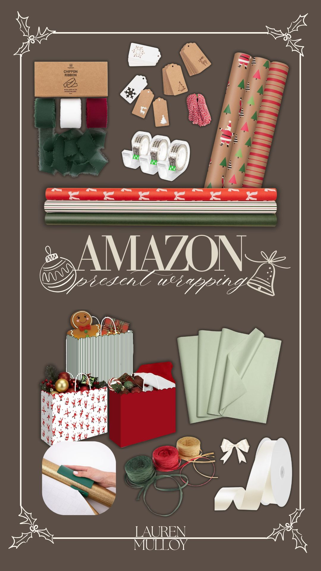 Amazon Present Wrapping Essentials!! ❤️

holiday finds, amazon finds, christmas gift, wrapping paper, gifts, present, wrapping paper, gift bags, wrapping essentials, lauren mulloy 

 #LTKHoliday #LTKSeasonal #LTKFindsUnder100