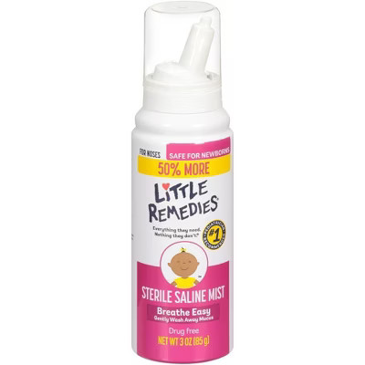 Little Remedies Saline Nasal Mist for Babies Stuffy Noses - 3oz | Target