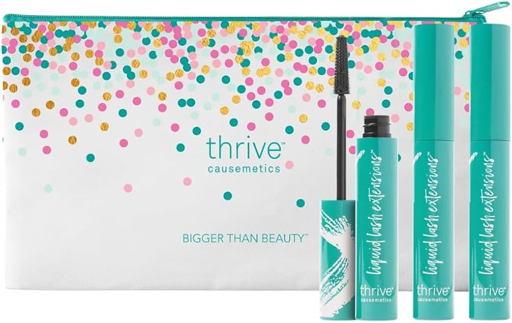 Thrive Causemetics Liquid Lash Extensions Mascara, Makeup Gift Set, Tubing Mascara Lengthening, V... | Amazon (US)
