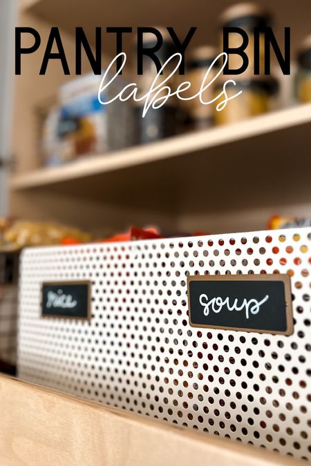 Pantry Bin Labels I’m Loving ✨

I organized the pantry last week! It’s been nothing short of life changing 👏🏻 these labels are magnetic and I love how clean and sleek they look! 

I linked them, and the marker I used on LTK and in Stories! 

I’ll be sharing the full pantry reveal later this weeeeek 😏

#LTKhome