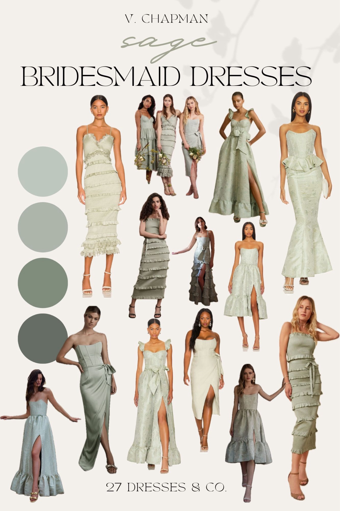 Sage V. Chapman bridesmaid and wedding guest dresses 💚

#LTKStyleTip #LTKWedding