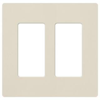 Claro 2 Gang Wall Plate for Decorator/Rocker Switches, Satin, Pumice (SC-2-PM) (1-Pack) | The Home Depot