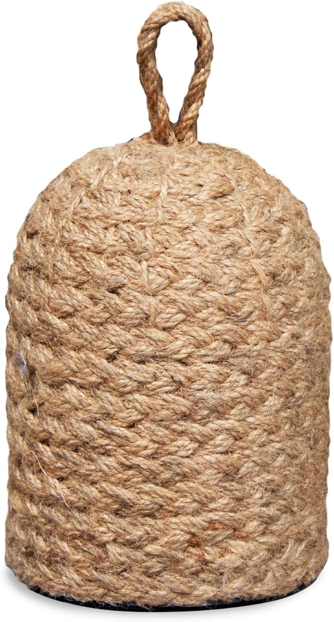 Natural Wicker Door Stopper with Handle, Decorative Door Stop, Heavy Indoor Doorstop, Rustic Farm... | Amazon (US)