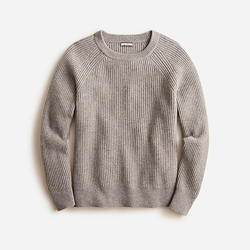Ribbed cashmere oversized crewneck sweater | J. Crew US