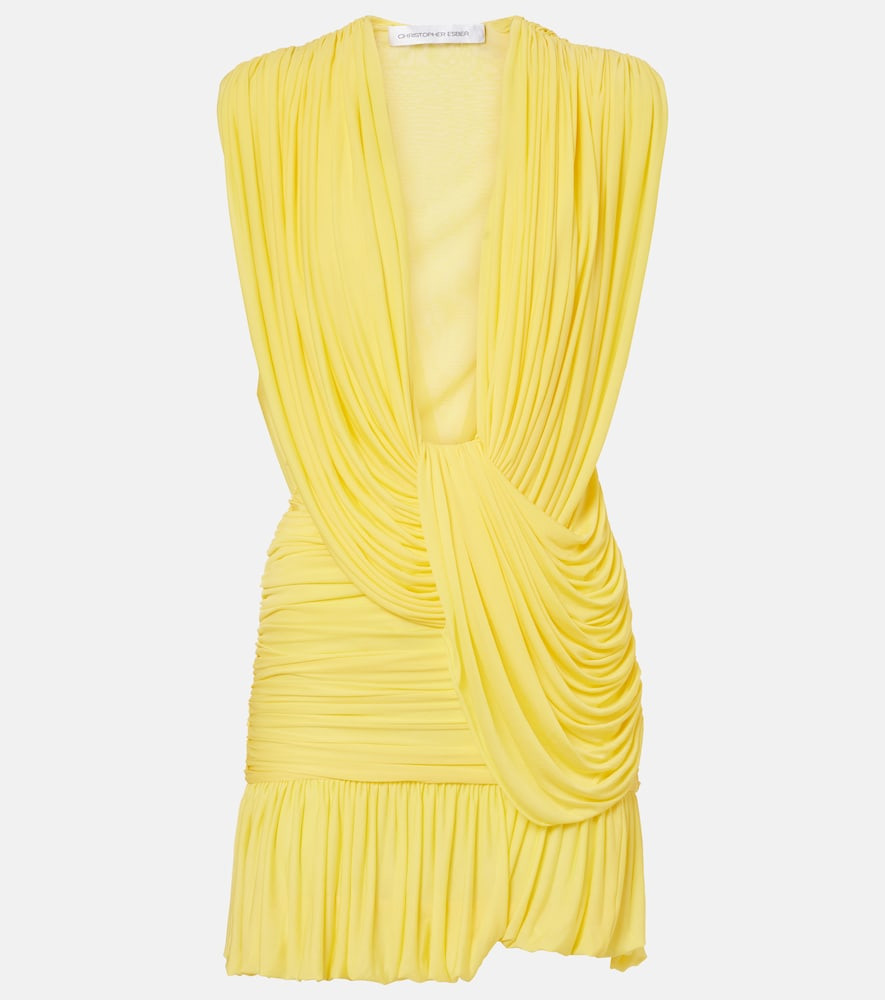 Christopher Esber Ripple ruched draped jersey minidress | Mytheresa (US/CA)