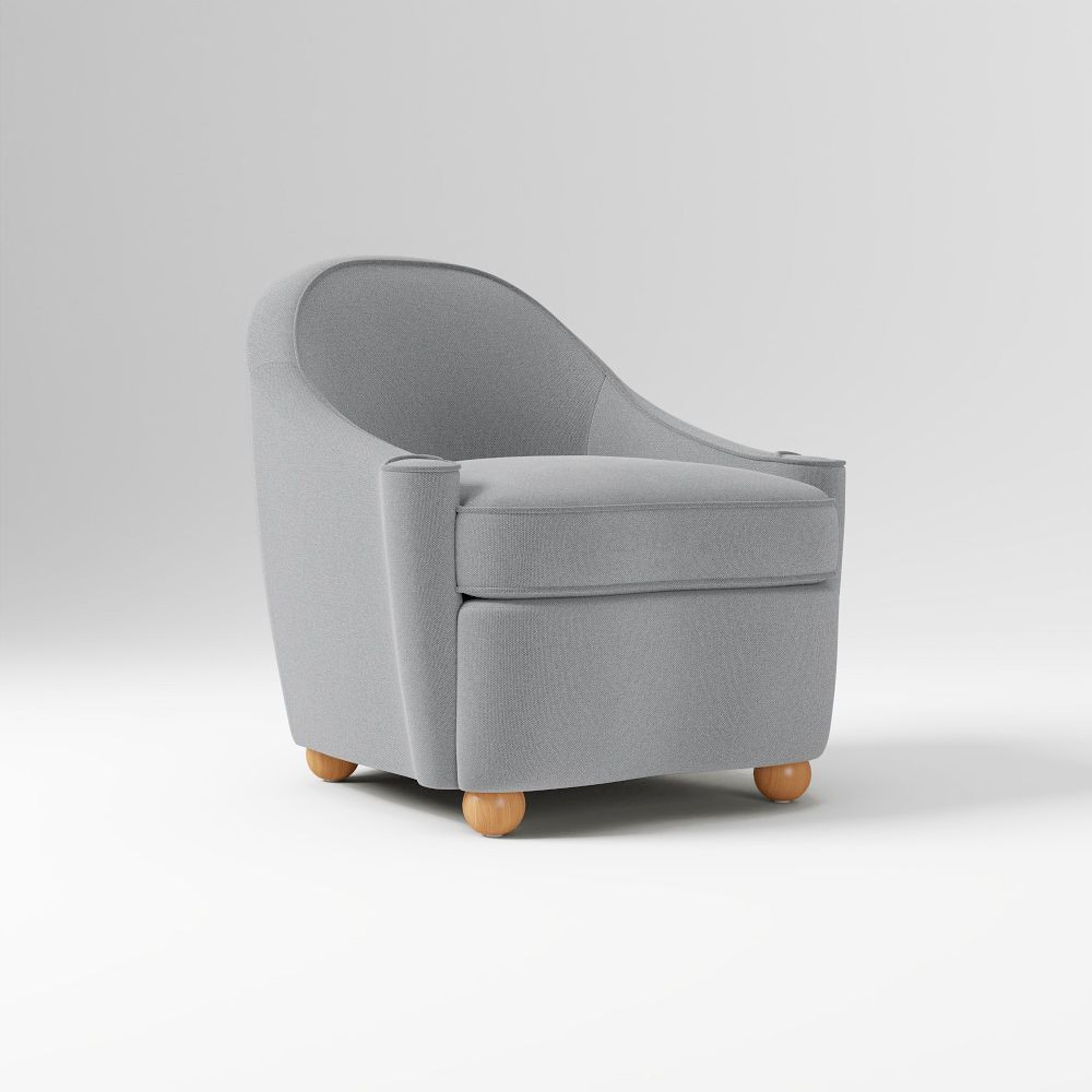 Pierce &amp; Ward Curved Slipper Chair | West Elm (US)