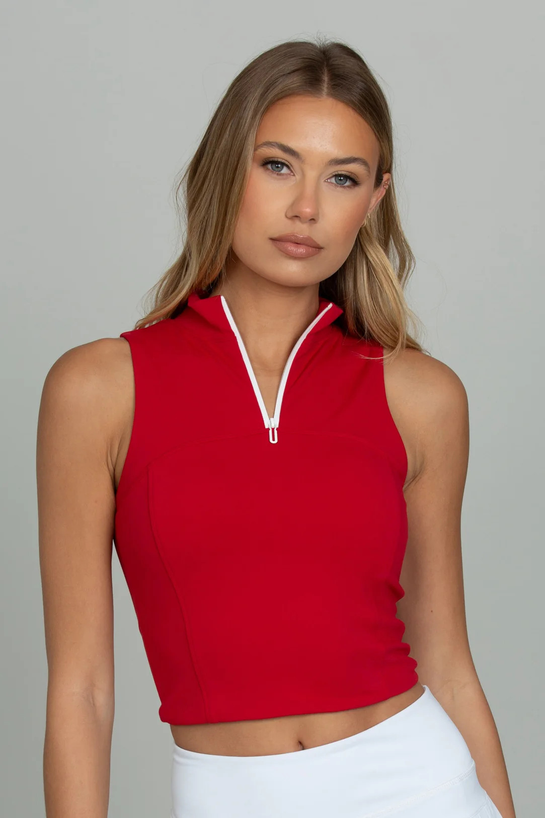 Ruby Day to Night Quarter-Zip Top | Gold Hinge