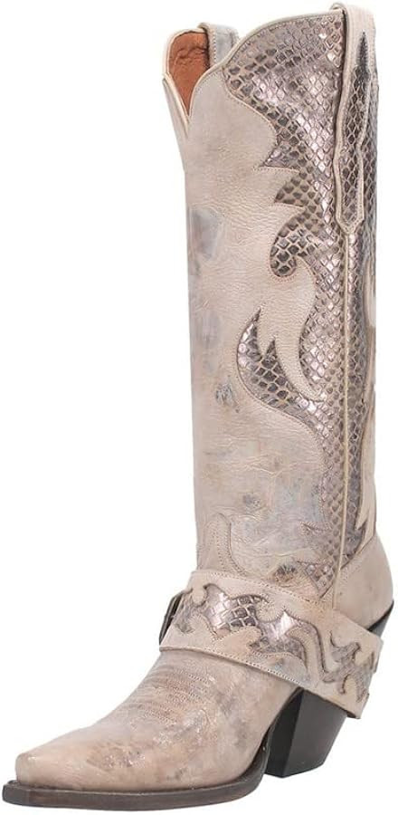 DAN POST Off White Sydney 15 inch Women's Snip Toe Western Boots DP4204 | Amazon (US)