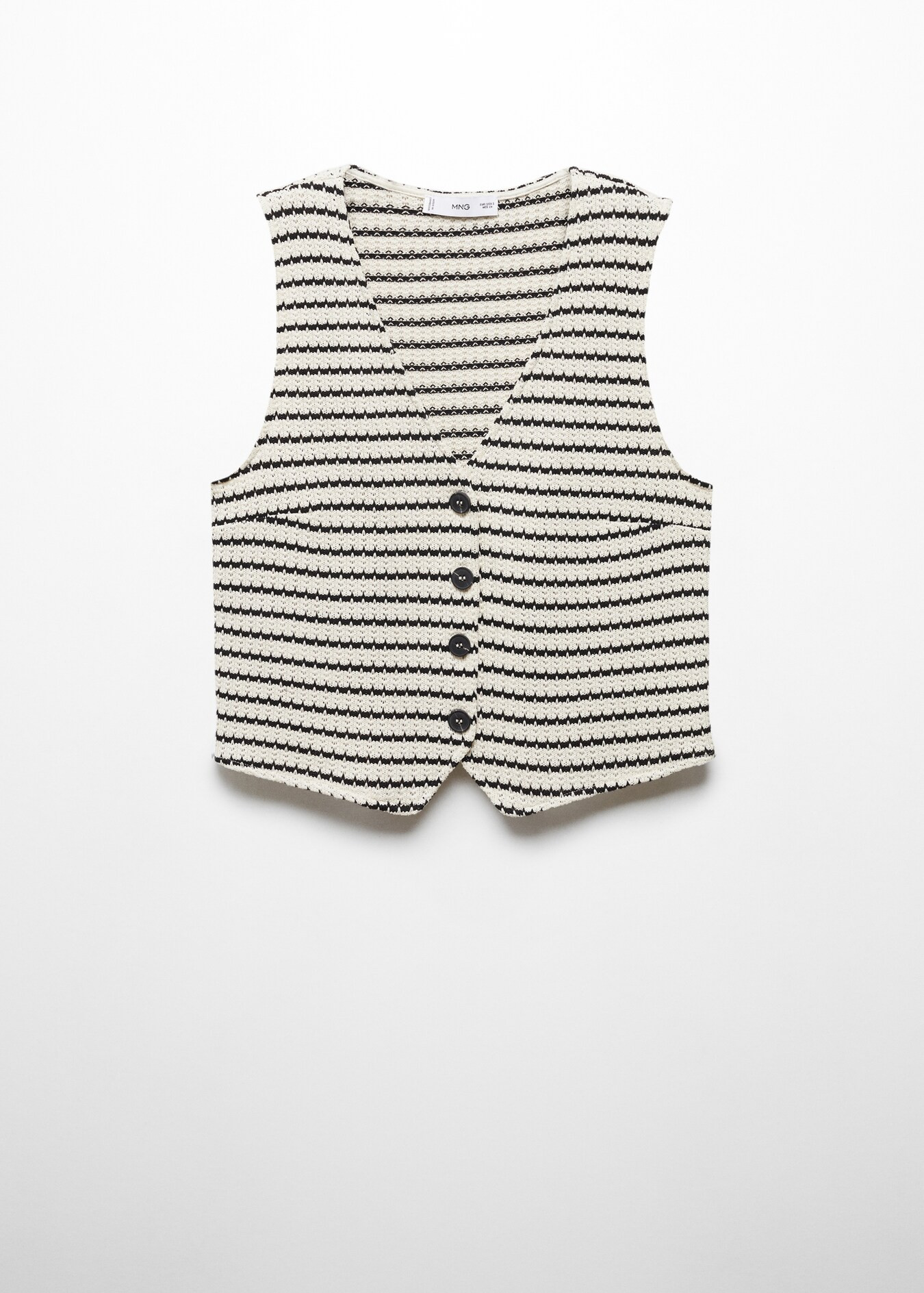 Crochet striped top | MANGO (US)
