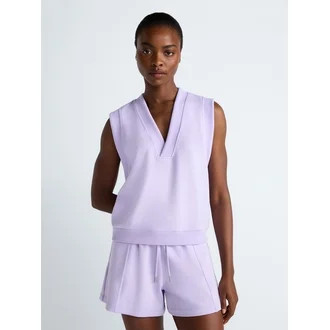 Scoop Women's Scubaknit Sleeveless Deep V-Neck Top, Sizes XS-XXL | Walmart (US)