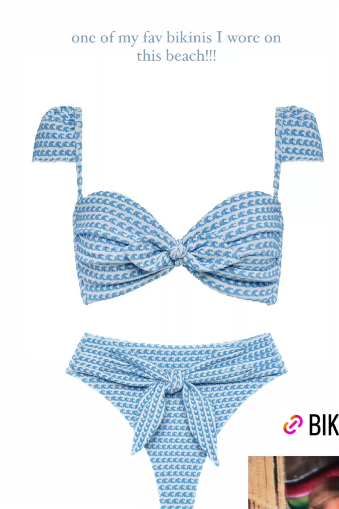 String bikini top in gingham curated on LTK