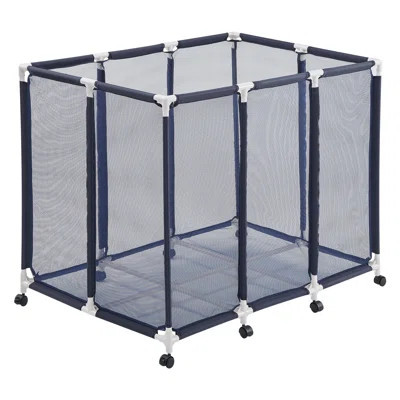 Pool Storage Bin, Rolling Pool Float Storage Organizer with Side Pockets & Casters, Durable Plastic Frame, Poolside Toys Noodles Holder Mesh Basket fo | Wayfair North America