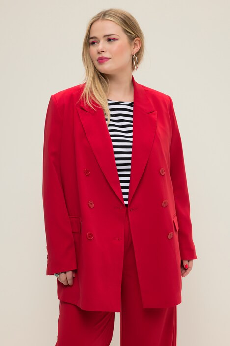 Oversized Double Breasted Blazer | Ulla Popken - US & CA