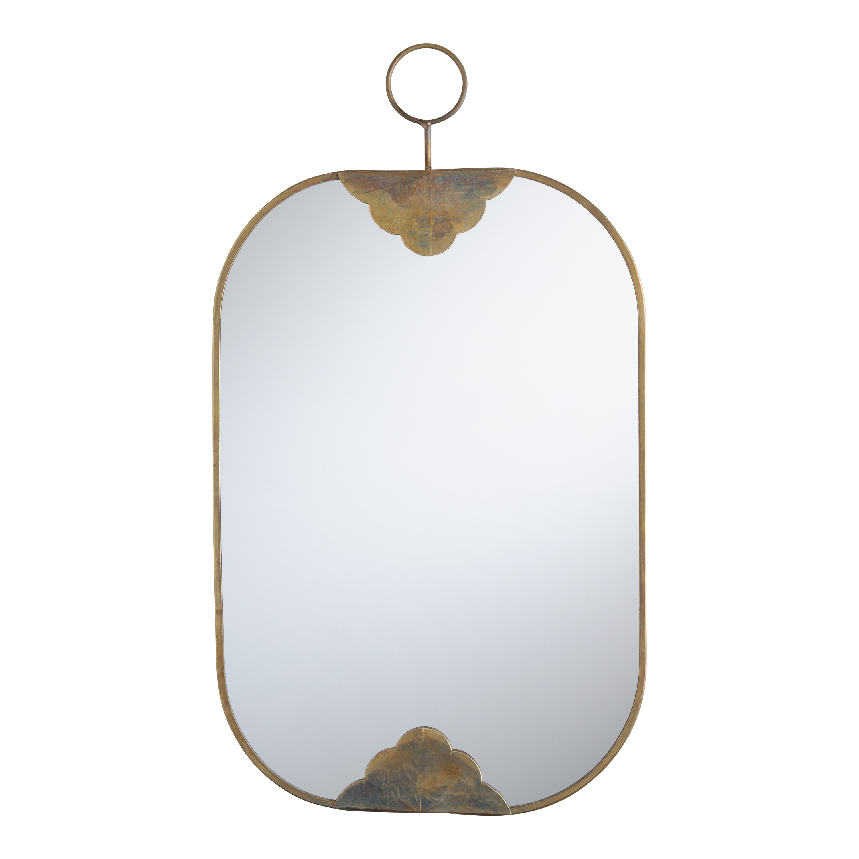 Antique Bronze Vintage Wall Mirror with Loop | World Market