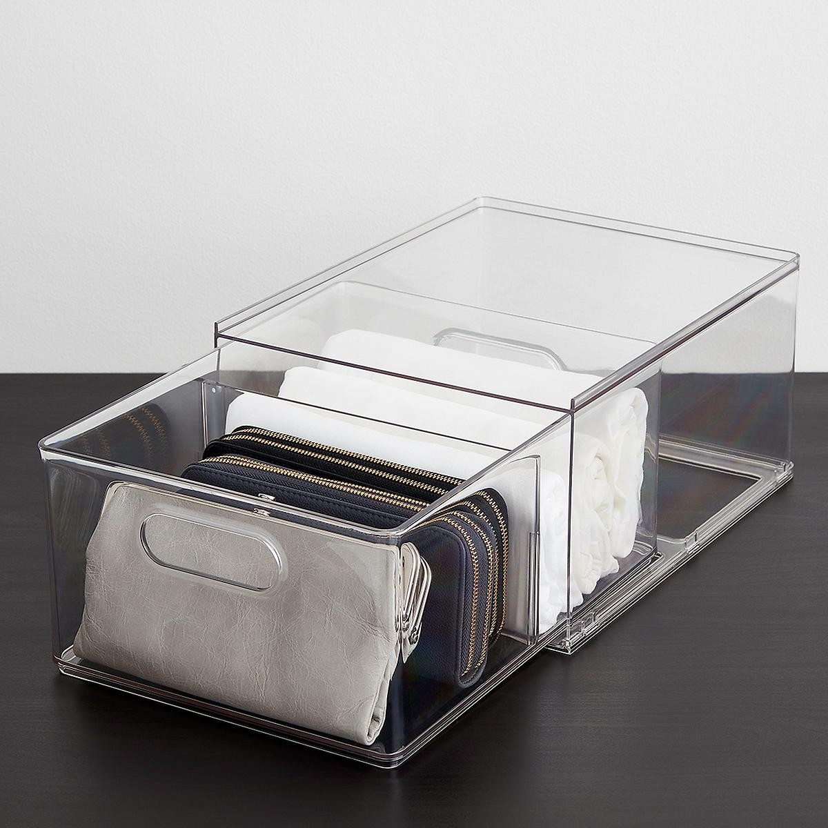 THE HOME EDIT T.H.E. Stackable Drawer Clear | The Container Store