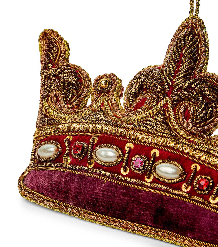 Multi Felt Queen Crown Tree Ornament | Harrods