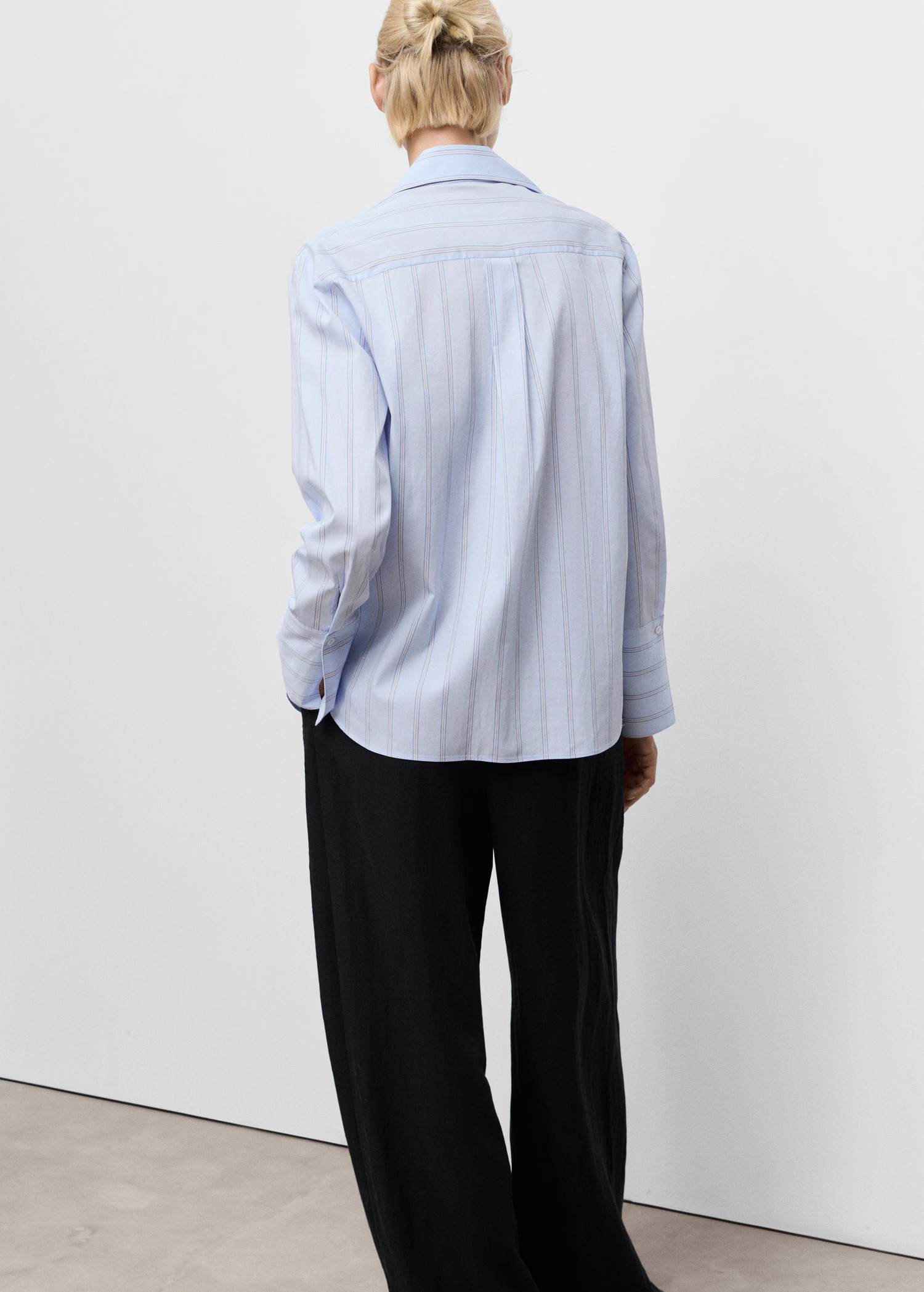 Lapels striped shirt | MANGO (UK)