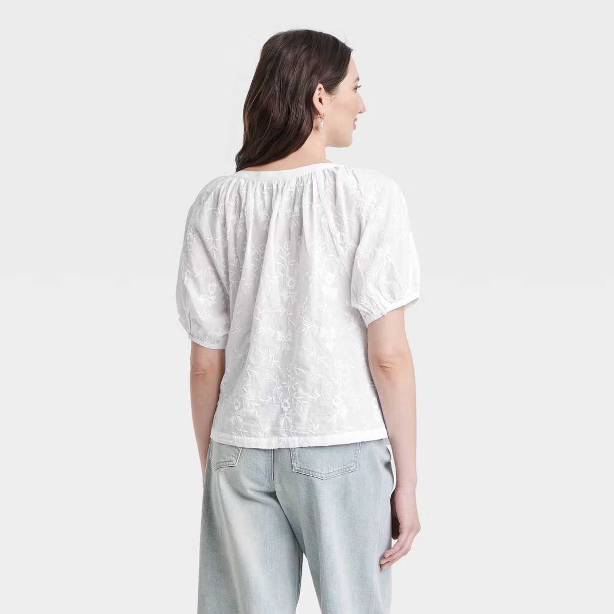 Women's Puff Short Sleeve Blouse - Universal Thread™ | Target