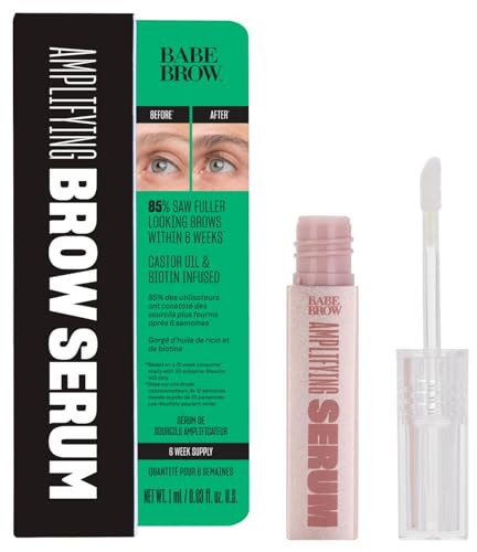 Babe Original Eyebrow Serum For Thicker Brows - Brow Serum with Castor Oil, Biotin, Repairing Amino Acids | Amazon (US)