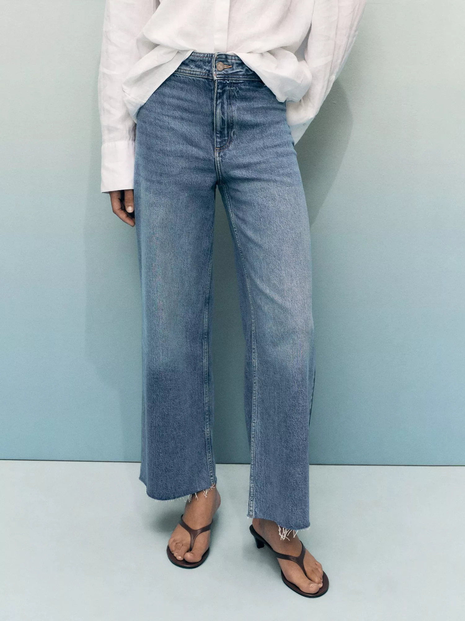 Mango Catherin High Rise Culotte Jeans | John Lewis (UK)