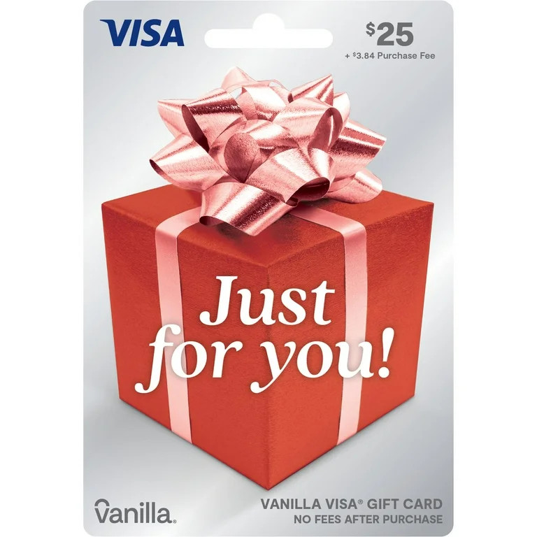 Vanilla® Visa® $25 Red Box Gift Card (Plus $3.84 Purchase Fee) | Walmart (US)