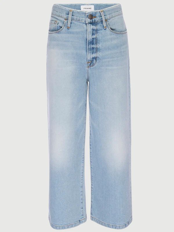 Ali Wide Crop Frayed Waistband -- Redondo | Frame Denim