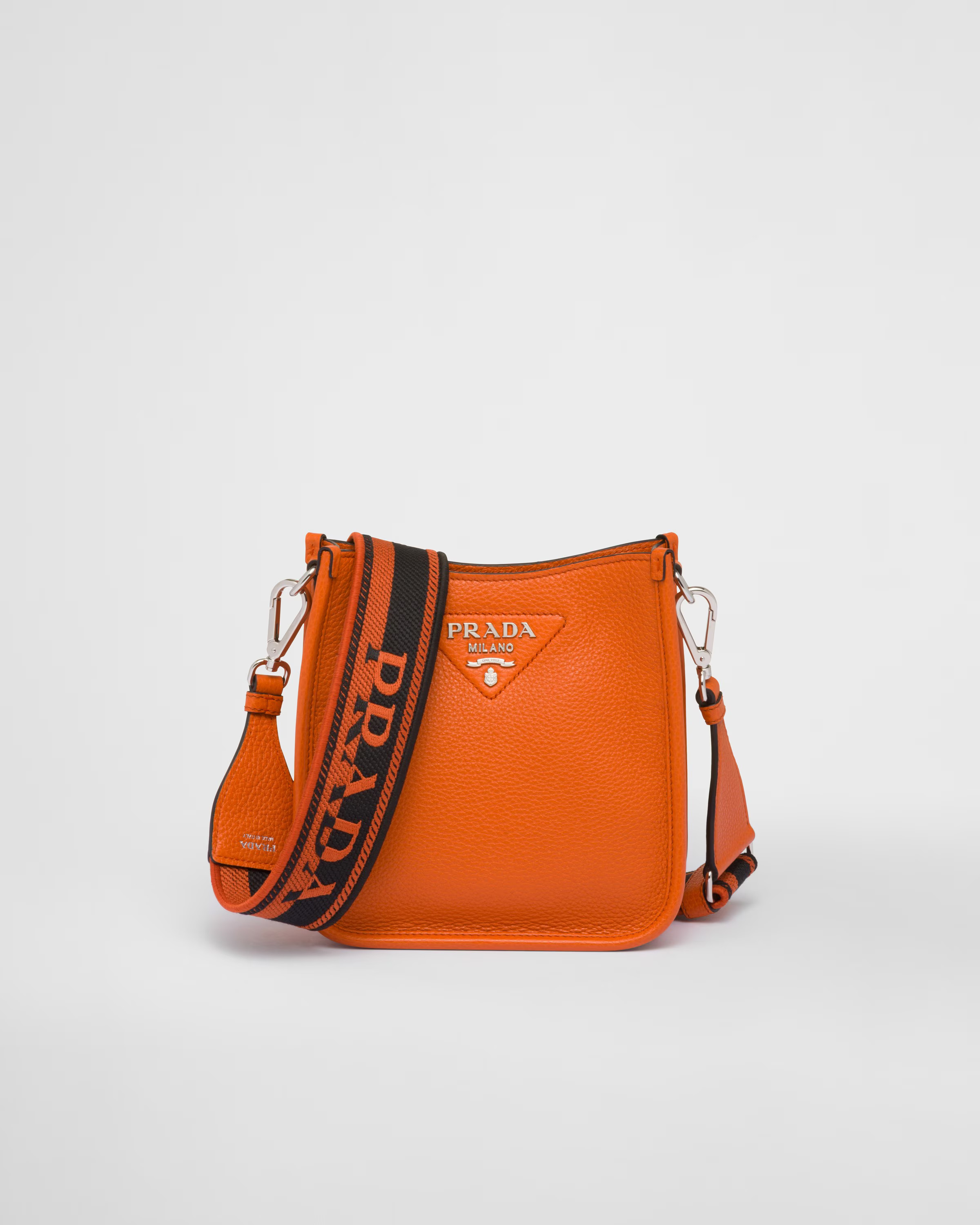 Leather mini shoulder bag | Prada Spa US