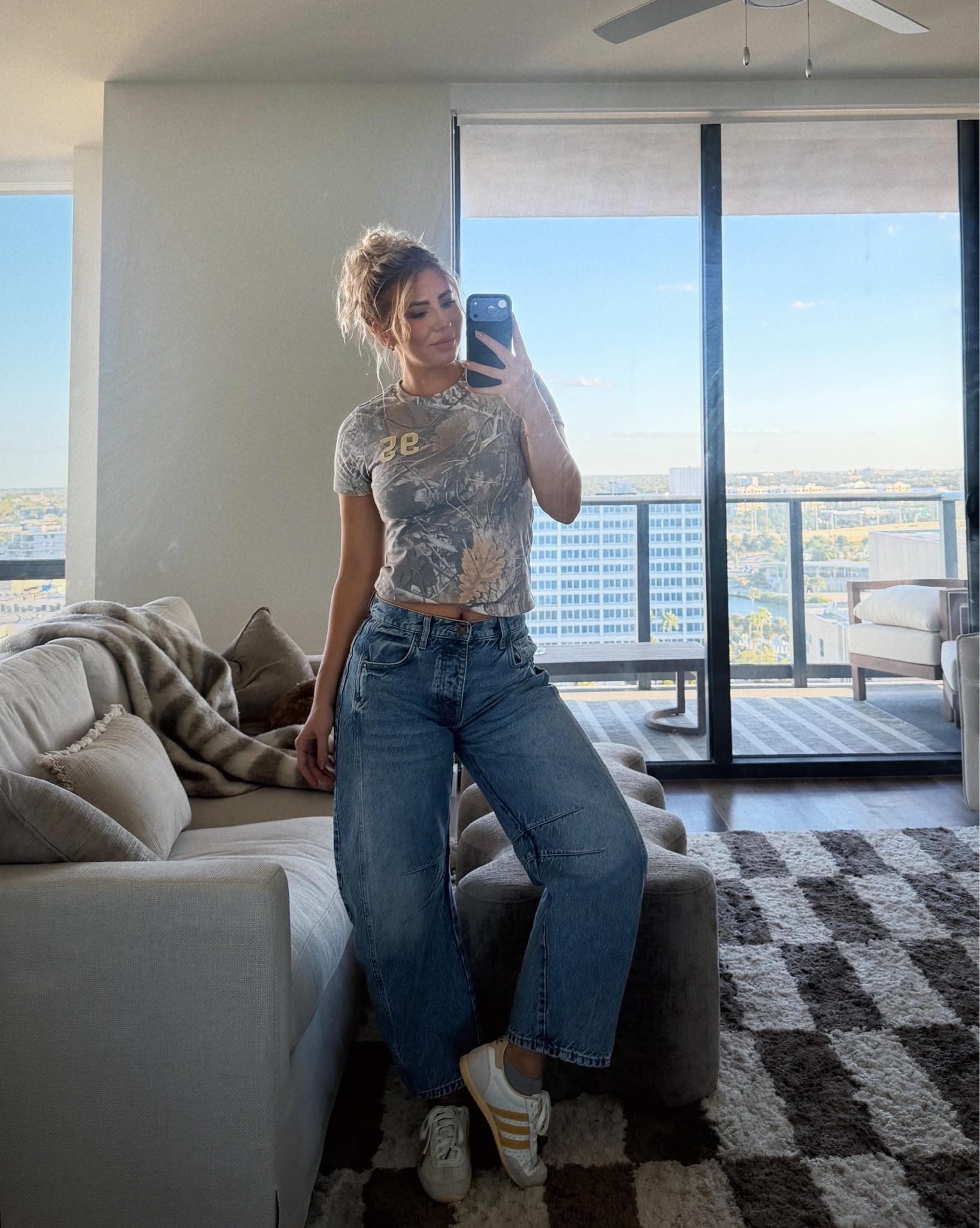 I had some fun with my outfit today by adding a pop of yellow! 

Barrel jeans, camo tee, baby tee, adidas sneakers 

#LTKMidsize #LTKFindsUnder100 #LTKStyleTip