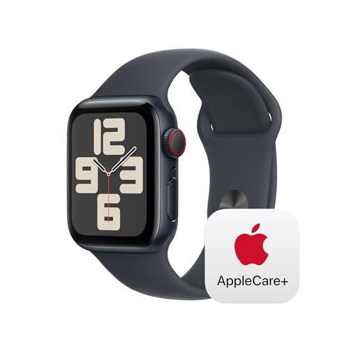 Apple Watch SE (2nd Gen) [GPS + Cellular 40mm] Smartwatch with Aluminum Case with Midnight Sport Band. Fitness & Sleep Tracker, Crash Detection, Water Resistant with AppleCare+ (2 Years) | Amazon (US)