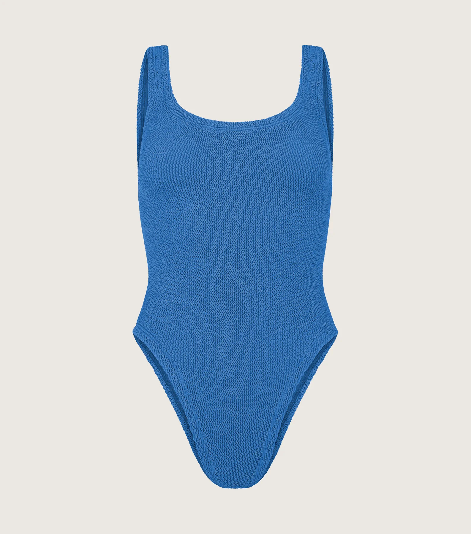 Square Neck Swim - Metallic Denim | HUNZA G