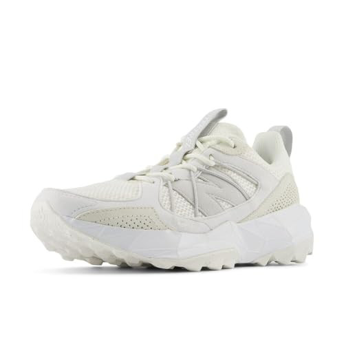 New Balance Women's DynaSoft TEKTREL V1 Suede Trail Running Shoe, Sea Salt/White/Grey Matter, 8 M | Amazon (US)