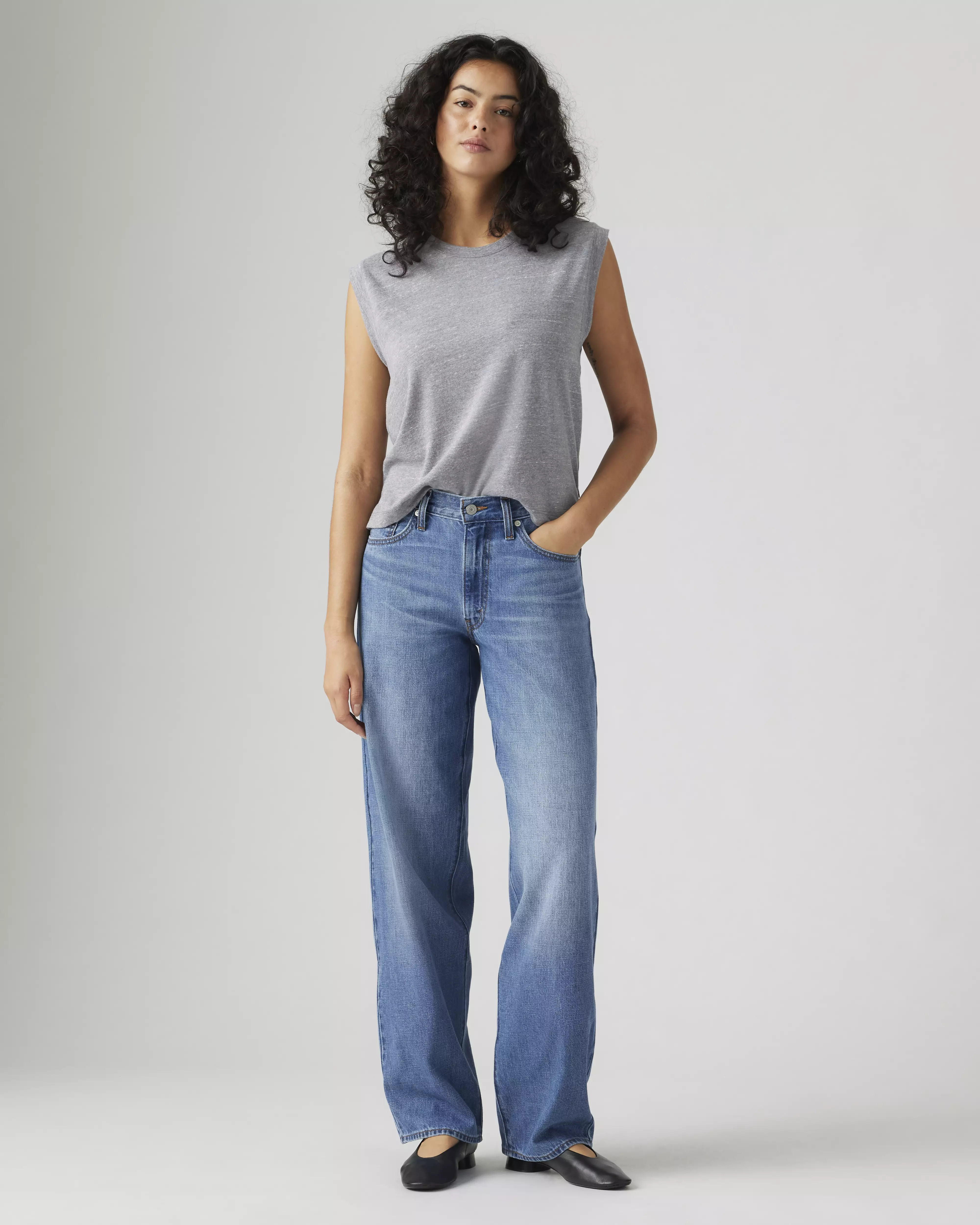 Baggy Dad Linen+ Denim Lightweight Women's Jeans | Levi's US