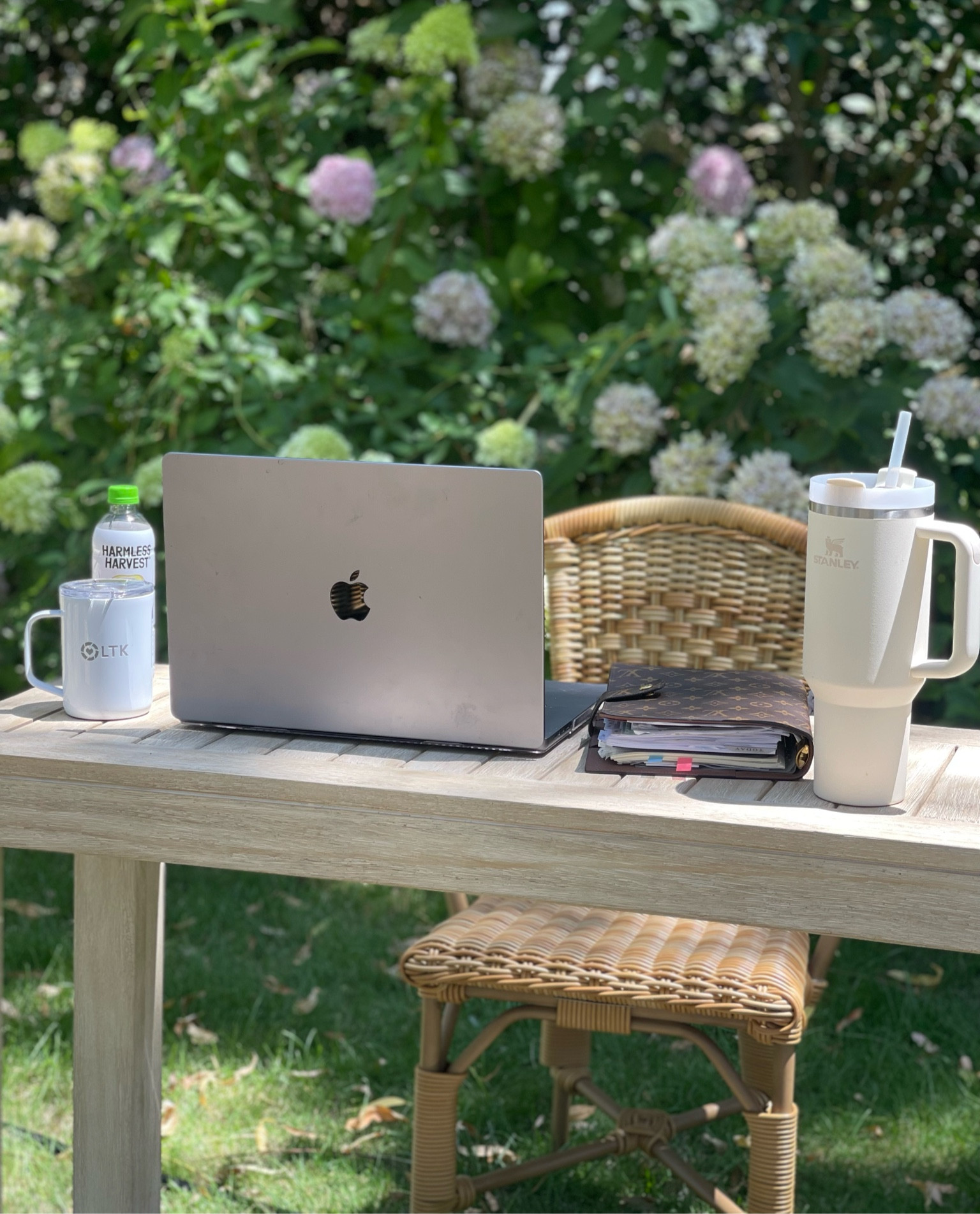Patio furniture. Summer patio furniture. Outdoor desk. Back to school essential. Work from home in your garden. Pottery Barn sale. Pottery barn home. Pottery Barn finds. ❤️ 

#LTKBacktoSchool #LTKsalealert #LTKhome