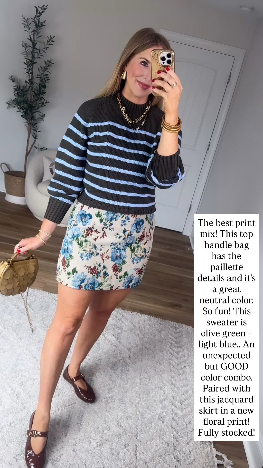 Stripes and floral print mix outfit

#LTKootd