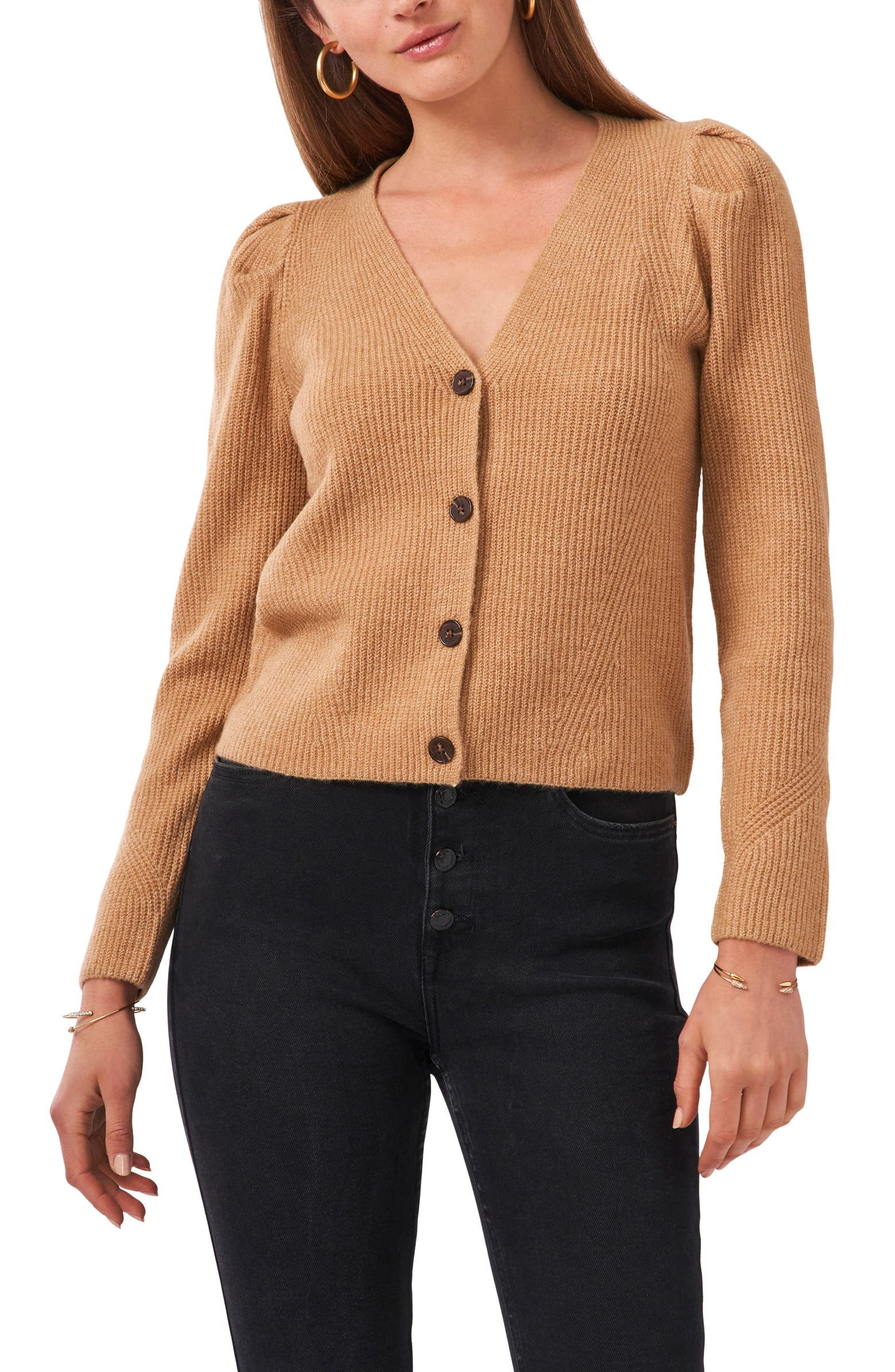 Puff Sleeve Cardigan | Nordstrom